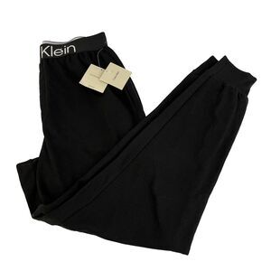New Mens Calvin Klein Cotton Microfiber Sleepwear Pants Size Medium NWT Black